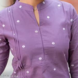 New Trendyg Women Lavender Kurti set